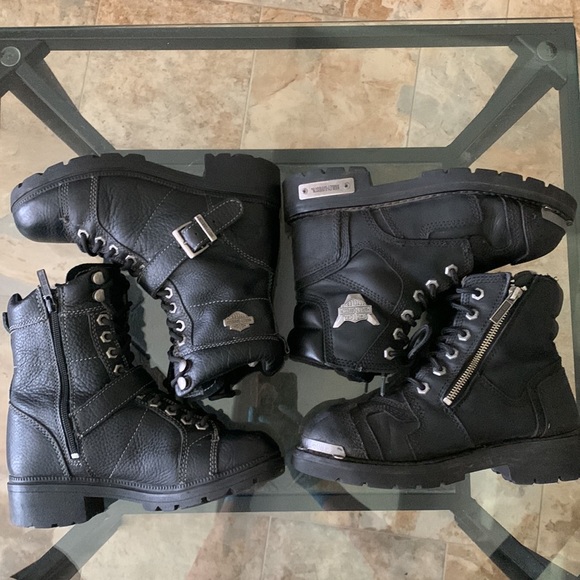 “2” HARLEY DAVIDSON Motorcycle Boot Bundle. Sizes 6.5 & 7 - Picture 12 of 17